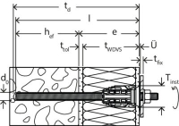 Fischer Thermax II 12/110 M 12 verzinkt Wärmeverbundsystem Abstandsmontage - 1 Stück